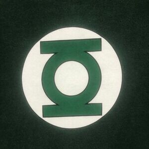 Green Lantern Shirt Graphic Print Superhero DC Comics‎ Short Sleeve Men's Size L